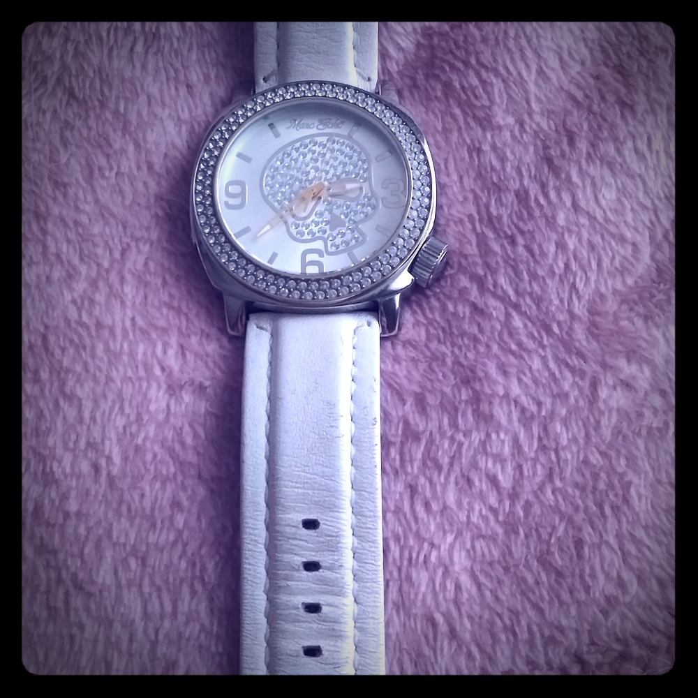 Ladies Marc Ecko diamond skull watch